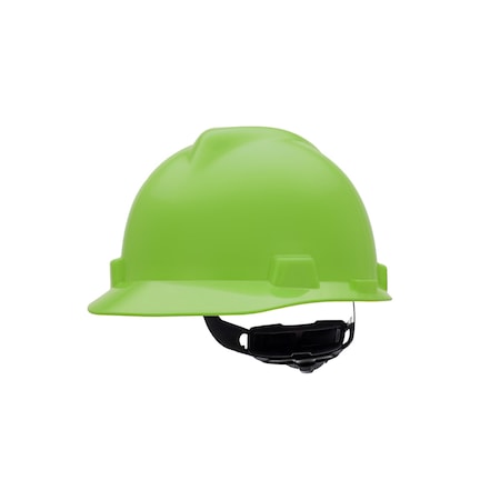 V-Gard Slotted Cap, HDPE, Fas-Trac III Suspension, Type I, Class E, Bright Lime Green (standard) MPN:815565