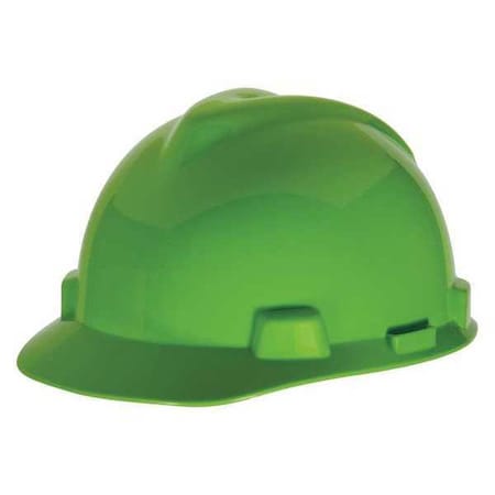 Hard Hat, V-Gard, Polyethylene, 4-Point Point Ratchet (4-Point), Bright Lime Green MPN:815566