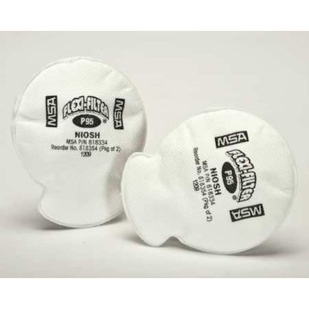 Filter, Flexi-Filters, White, Bayonet, MSA® Advantage Series Respirators MPN:818354