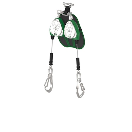 V-TEC® EDGE Self Retracting Lifeline, D-Ring, Steel, 2 Leg(s), 310 lb Weight Capacity MPN:VTLEG-022-PC-A