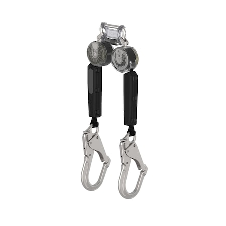 V-TEC Self Retracting Lifeline, Carabiner, Aluminum, 2 Leg(s), 400 lb Weight Capacity MPN:VTOHW-032-RA-A