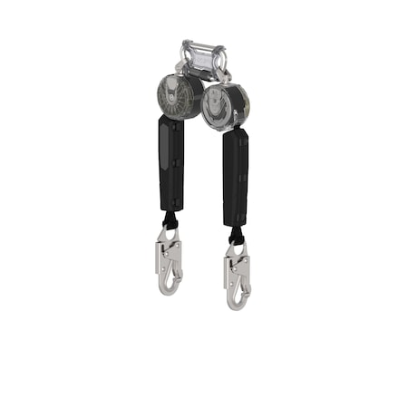 V-TEC Self Retracting Lifeline, Carabiner, Aluminum, 2 Leg(s), 400 lb Weight Capacity MPN:VTOHW-032-RB-A