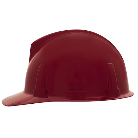 Topgard Hard Hat Cap Style, Polycarbonate, Fas-Trac III, Type 1, Class E, Red MPN:475384