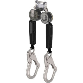 MSA V-TEC™ Personal Fall Limiter Twin Leg Aluminum Snap Hook 10'L VTOHW-032-RA-A