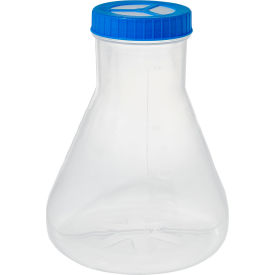 MTC™ Bio 2.8L Erlenmeyer Flask/Fernbach w/Vent Cap Baffled Bottom Styrene Butadiene Sterile F4086
