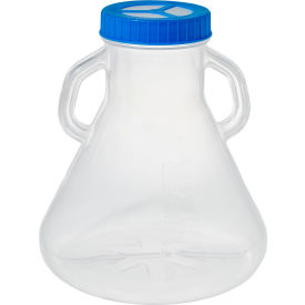 MTC™ Bio 5.0L Erlenmeyer Flask/Fernbach w/Vent Cap Baffled Bottom Styrene Butadiene Sterile F4087