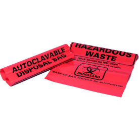 MTC™ Bio Autoclave Bags 3 Gal 2.25 Mill 12-3/16