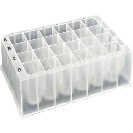 MTC™ Bio OptiWell™ Deep Well Plate 24 Square Well 10mL V-Bottom PP Sterile 50/Pack D3024-01S