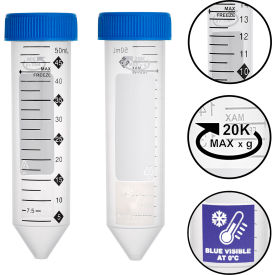MTC Bio ProSeries Centrifuge Tubes Sterile 50mL Resealable bags 500/Case C2802
