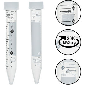MTC Bio TotalPure Centrifuge Tubes w/ Hi-Viz Graduations Sterile 15mL 500/case C2901