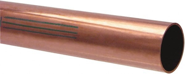 2-1/8 Inch Outside Diameter x 10 Ft. Long, Copper Round Tube MPN:KH20010