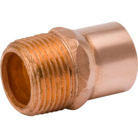 Mueller W 01179 1-1/2 In. Wrot Copper Male Adapter - Copper X Male Adapter W 01179