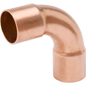 Mueller W 02722 1/2 In. Wrot Copper 90 Degree Long Radius Elbow - Copper W 02722