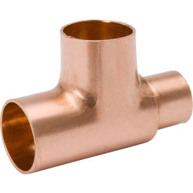 Mueller W 04056 1 In. X 3/4 In. X 3/4 In. Wrot Copper Reducing Tee - Copper W 04056