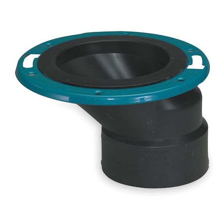 Adj. Closet Flange w/ Metal Ring 4x3