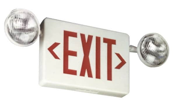 1 & 2 Face Remote & Side Mount LED Combination Exit Signs MPN:EPX-1/2C-2-WWG
