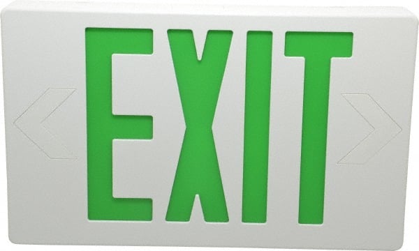 1 Face, 5 Watt, White, Polycarbonate, LED, Illuminated Exit Sign MPN:MXBGU