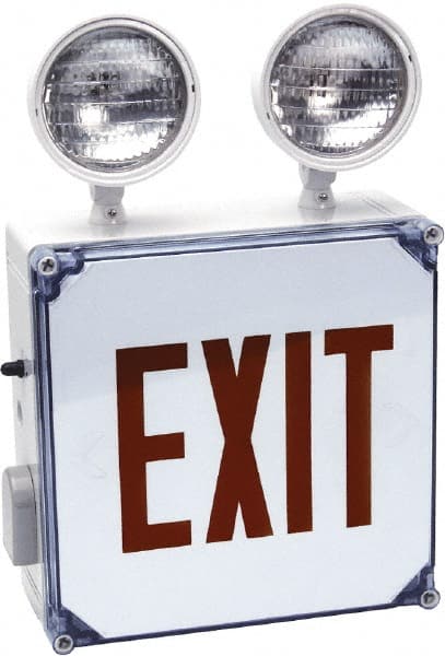 2 Face, White, Fiberglass, LED, Illuminated Exit Sign MPN:N4X-EPX