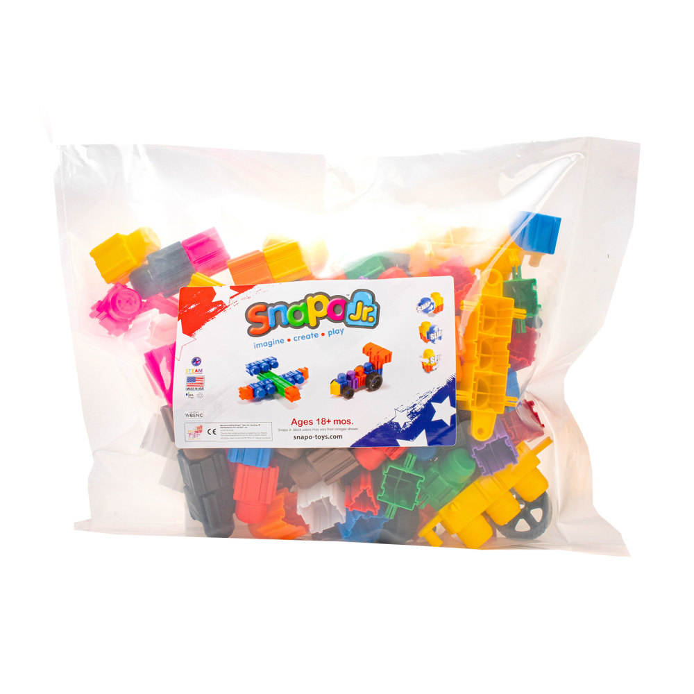 Snapo Jr. Building Blocks, Mega Builders Kit, 125 Pieces MPN:SNP32125