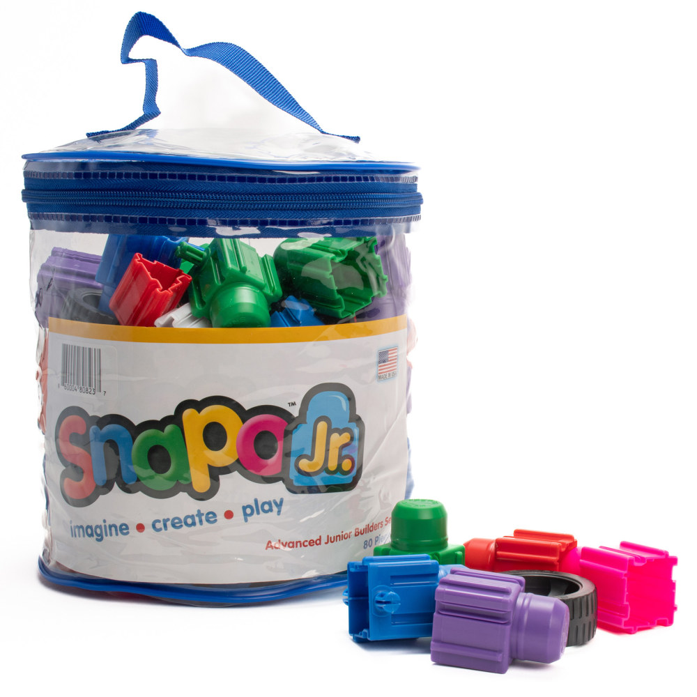 Snapo Jr. Building Blocks, Advanced Builders Kit, 80 Pieces MPN:SNP3280