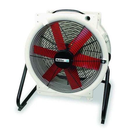 Corrosion Resistant Air Circulator, Floor Mount, 20 in Blade Dia, 120V, 4, 800 cfm, Non-Oscillating MPN:B4E5003M11100P