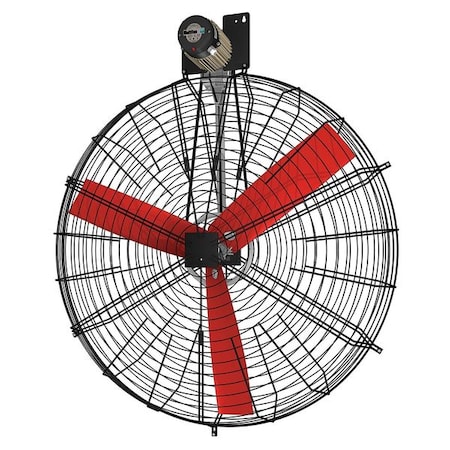 Corrosion Resistant Standard Duty Industrial Fan, Ceiling, Wall Mount, 50 in Blade Dia, 240V MPN:K4E13K0M11200