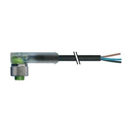 Cordset, Right Angle, M12, Black, 22 AWG, 4A MPN:7000-12381-6330300