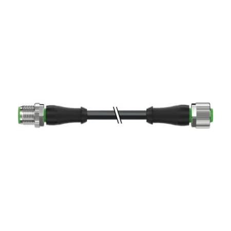 Cordset, Straight, M12, Black, 22 AWG, 4A MPN:7000-40021-6340060
