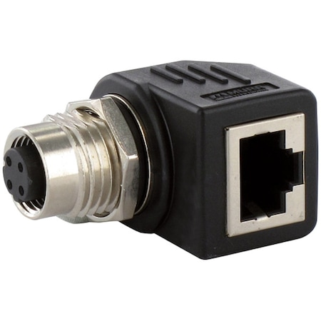 Adapter, M12, Female, Straight, RJ45 MPN:7000-44681-0000000