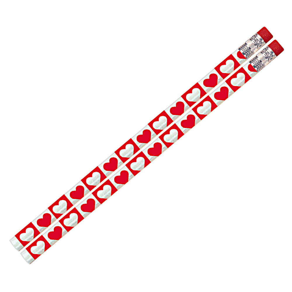 Musgrave Pencil Co. Inc. Motivational Pencils, Hearts 
