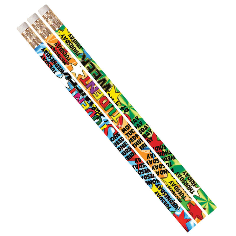 Musgrave Pencil Co. Motivational Pencils, 2.11 mm, #2 Lead, Student Of The Week, Multicolor, Pack Of 144 MPN:MUS1383D-12