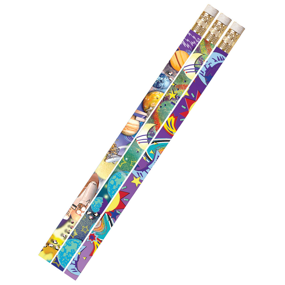 Musgrave Pencil Co. Inc. Motivational Pencils, Galaxy Galore, 12 Pencils Per Pack, Set Of 12 Packs MPN:MUS1495G