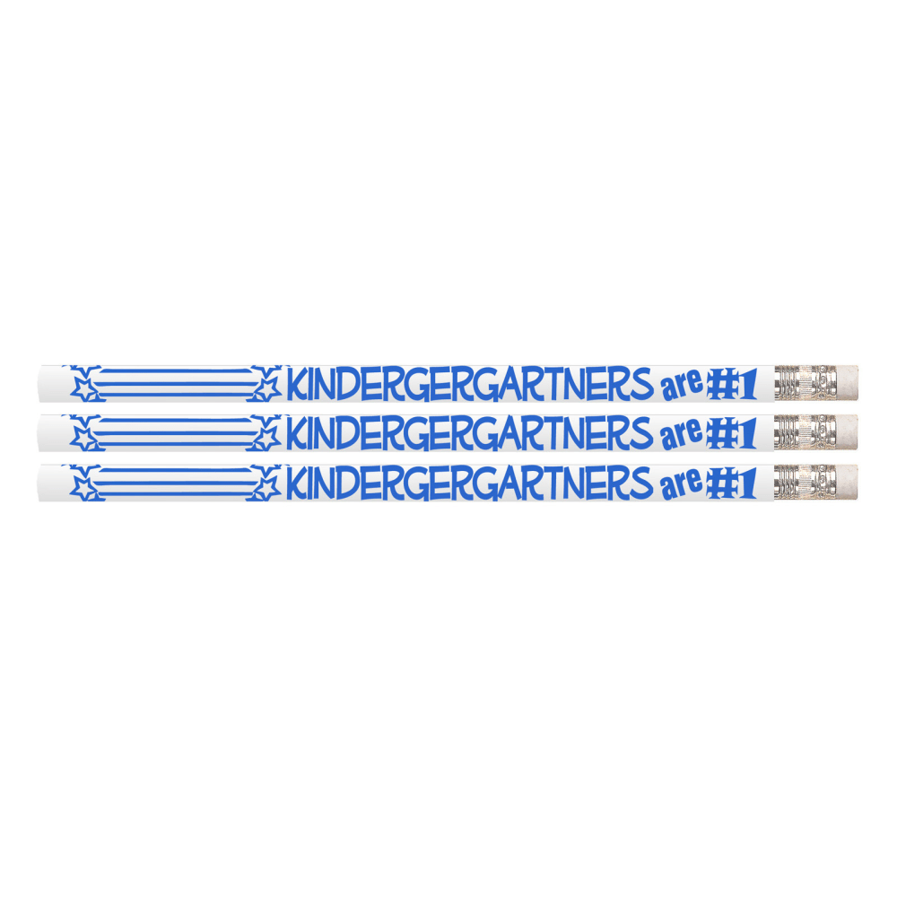 Musgrave Pencil Co. Inc. Motivational Pencils, Kindergartners Are #1, 12 Pencils Per Pack, Set Of 12 Packs MPN:MUS2203G