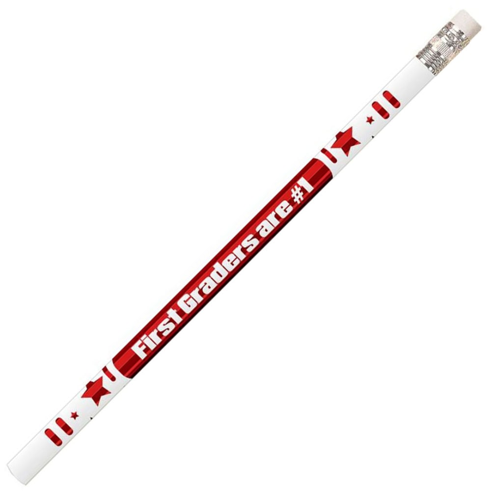Musgrave Pencil Co. Inc. Motivational Pencils, 1st Graders Are #1, 12 Pencils Per Pack, Set Of 12 Packs MPN:MUS2204G
