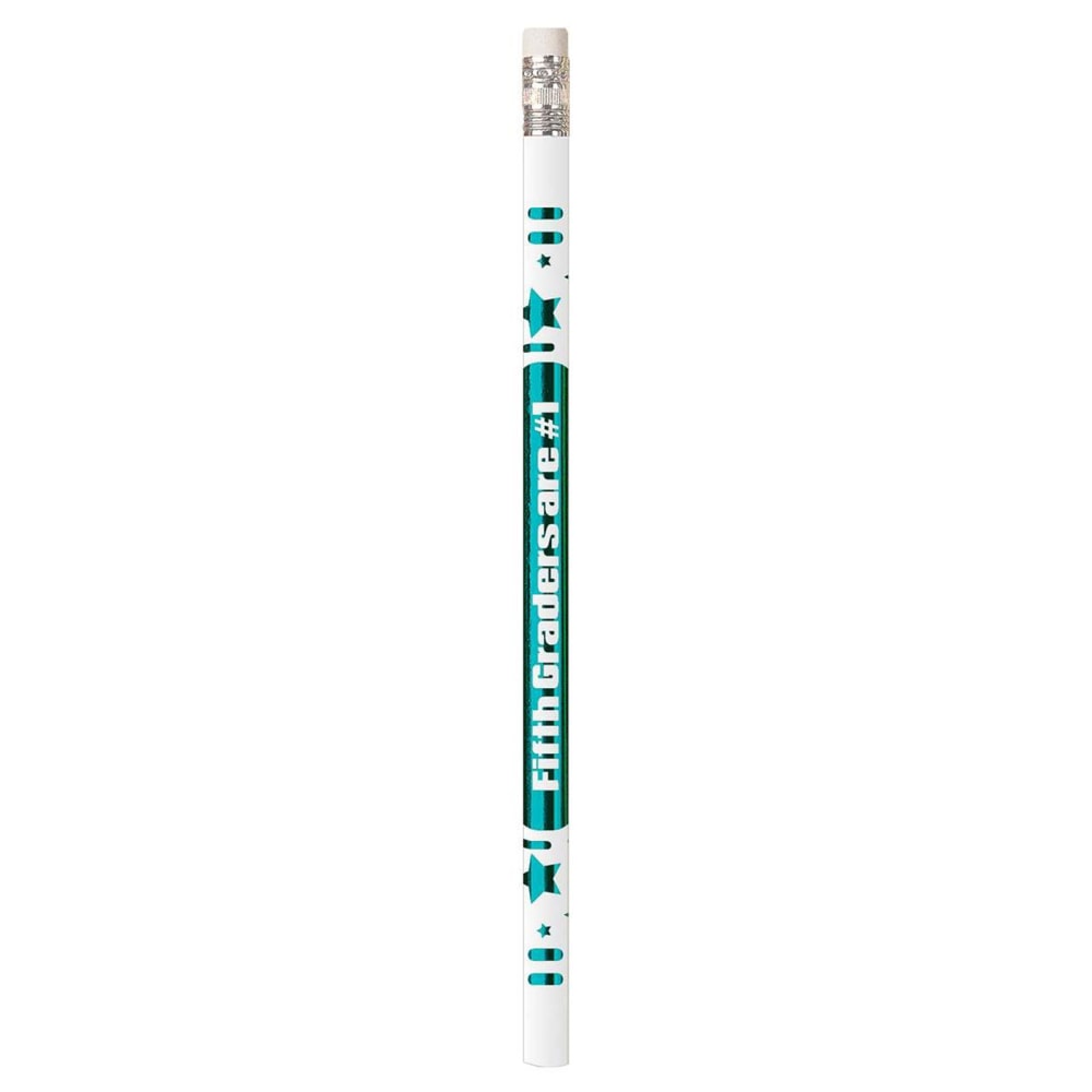 Musgrave Pencil Co. Inc. Motivational Pencils, 5th Graders Are #1, 12 Pencils Per Pack, Set Of 12 Packs MPN:MUS2208G