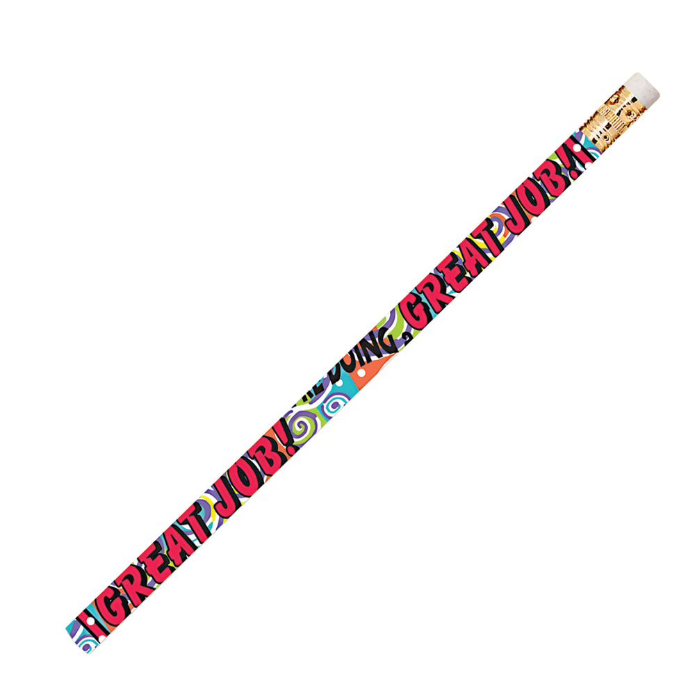 Musgrave Pencil Co. Motivational Pencils, 2.11 mm, #2 Lead, You're Doing A Great Job, Multicolor, Pack Of 144 MPN:MUS2469D-12