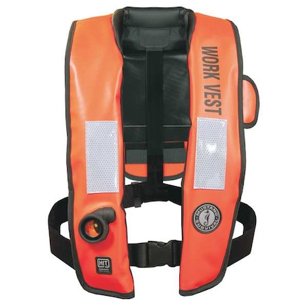 Life Jacket, Universal, 38lb, CO2, Orange MPN:MD318802-2-0-235