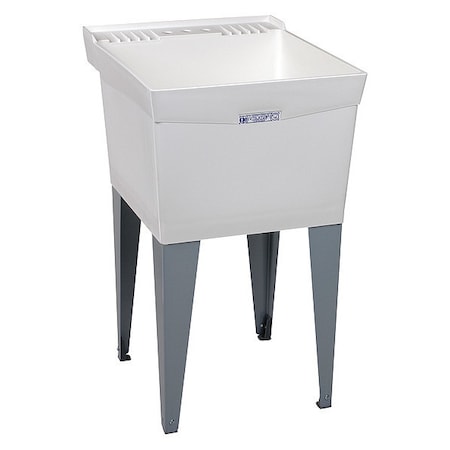 Utility Sink 24 in x 20 in, 1, 2, Floor Mount, Thermoplastic MPN:19F