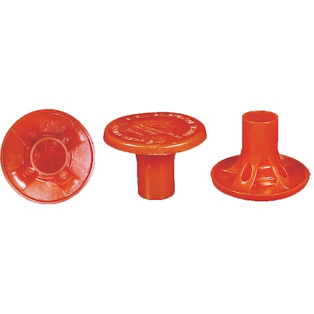 No 4-No 8 OSHA Rebar Cap, Red, 100 CT MPN:14640-4