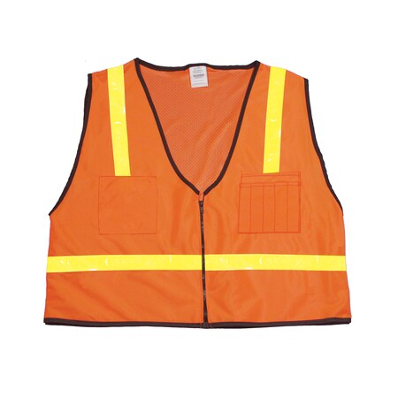 High Visibility Polyester Mesh Back, PK2, 10 in Height, 10 in Width MPN:M16302-138-7