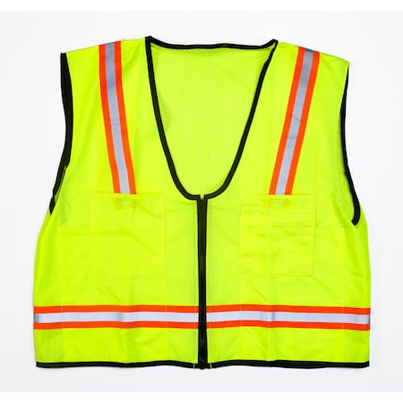 1X Lime Mesh Back Hivis Survest 112Oso (2Pk) MPN:M16310-4553-4
