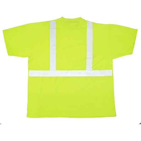 High Visibility Polyester ANSI Class, PK2, Polyester, Lime, X-Large, 2 PK MPN:M16355-0-4