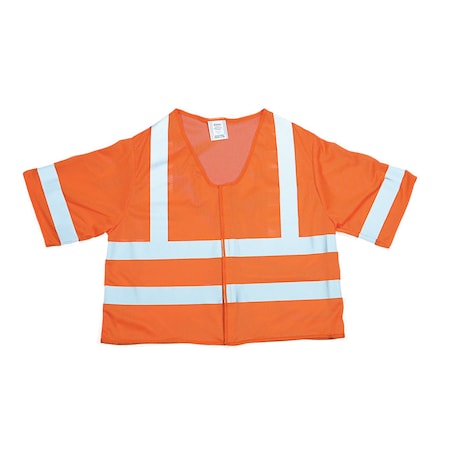 Hi-Vis Vest w/Sleeves L Class 3, Velcro MPN:M16362-3
