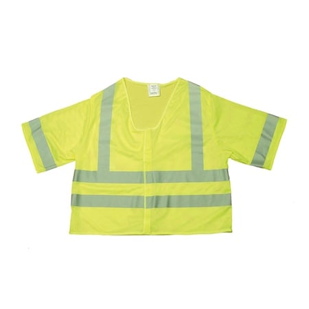 Hi-Vis Vest w/Sleeves 2XL- L Class 3, Velcro MPN:M16364-5