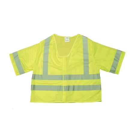 Hi-Vis Vest w/Sleeves 3XL-L Class 3, Velcro MPN:M16364-6