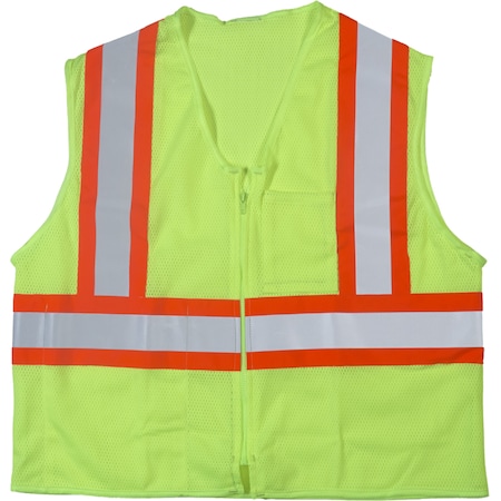 Hi-Vis Safety Vest L Class 2 2 PK MPN:M16376-0-3