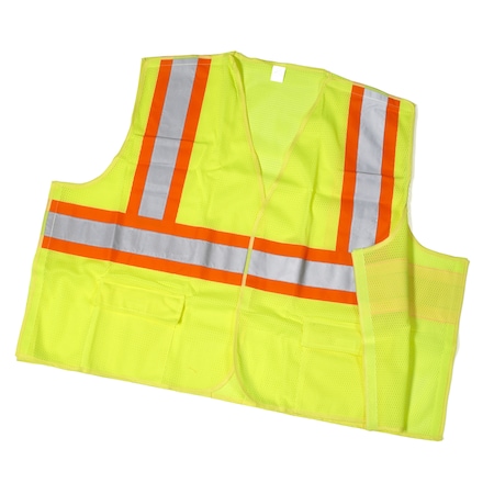 Hi-Vis Safety Vest X-L Class 2 2 PK MPN:M16387-0-4