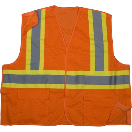 Hi-Vis Safety Vest 3XL-L Class 2 2 PK MPN:M16388-0-6