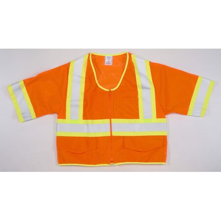 Hi-Vis Safety Vest XL Class 3 2 PK MPN:M16393-4