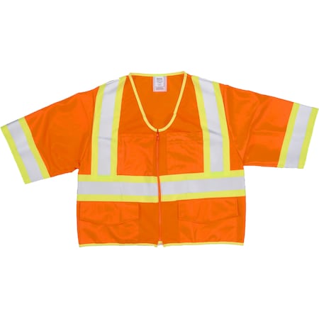 Hi-Vis Safety Vest XL Class 3 2 PK MPN:M16394-4